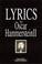 Cover of: Lyrics by Oscar Hammerstein  II