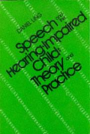 Cover of: Speech and the hearing-impaired child by Daniel Ling