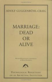 Cover of: Marriage by Adolf Guggenbuhl-Craig, David Dalrymple