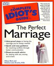 Cover of: The complete idiot's guide to the perfect marriage