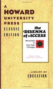 Cover of: The dilemma of access by Michael A. Olivas