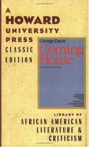 Cover of: Coming home by Davis, George, Davis, George