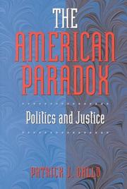 Cover of: The American Paradox | Patrick J. Gallo