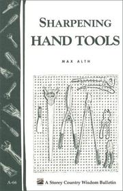 Cover of: Sharpening Hand Tools: Storey Country Wisdom Bulletin A-66