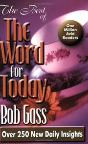 Cover of: The best of The Word for today by Bob Gass