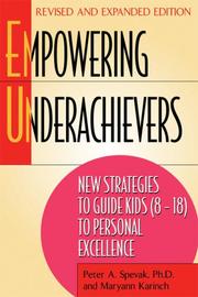 Cover of: Empowering Underachievers: New Strategies to Guide Kids (8-18) to Personal Excellence