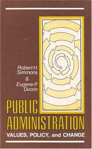 Cover of: Public administration by Robert H. Simmons