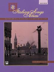 Cover of: 26 Italian Songs and Arias: An Authoritive Edition Based on Authentic Sources [Medium / High]