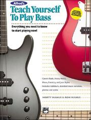 Cover of: Alfred's Teach Yourself to Play Bass by Morton Manus, Ron Manus