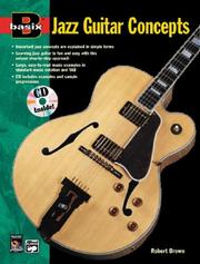 Cover of: Basix Jazz Guitar Concepts (Book & Cd ed) by Robert Brown - undifferentiated