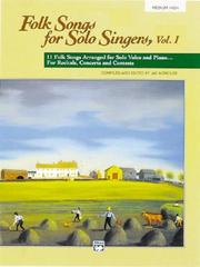 Cover of: Folk Songs for Solo Singers: Medium High (Folk Songs for Solo Singers)