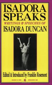 Isadora speaks by Isadora Duncan