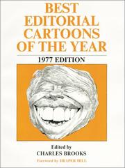 Cover of: Best Editorial Cartoons of the Year, 1977 (Best Editorial Cartoons of the Year) | Charles Brooks