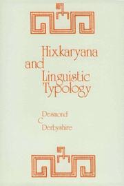 Hixkaryana and linguistic typology by Desmond C. Derbyshire
