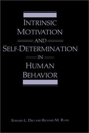 Cover of: Intrinsic motivation and self-determination in human behavior