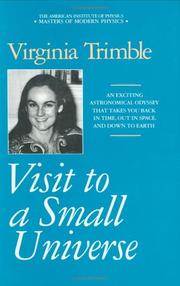 Cover of: Visit to a small universe | Virginia Trimble