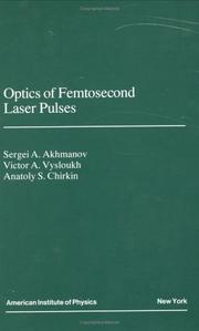 Cover of: Optics of femtosecond laser pulses