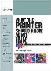 What the printer should know about ink by Nelson Richards Eldred