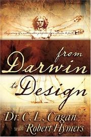 Cover of: From Darwin to Design by C. L. Cagan With Robert Hymers