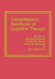 Cover of: Comprehensive handbook of cognitive therapy