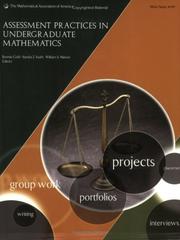 Cover of: Assessment Practices in Undergraduate Mathematics (M a a Notes) by 