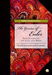Cover of: The Genius of Euler by William Dunham