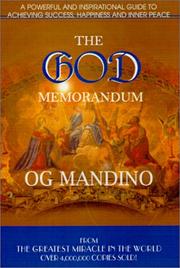 Cover of: The God Memorandum Gift Edition | Og Mandino