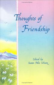 Cover of: Thoughts of friendship by edited by Susan Polis Schutz.