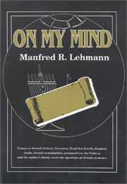 Cover of: On my mind by Manfred R. Lehmann