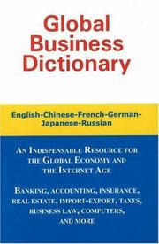 Cover of: Global business dictionary: English-French-German-Russian-Chinese-Japanese