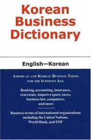 Cover of: Korean Business Dictionary