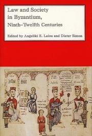 Law and society in Byzantium, 9th-12th centuries cover