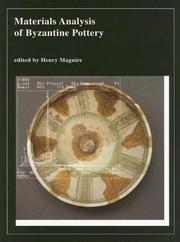 Material Analysis of Byzantine Pottery (Dumbarton Oaks Other Titles in Byzantine Studies) cover