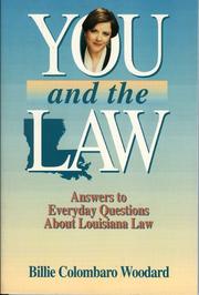 Cover of: You and the law by Billie Colombaro Woodard