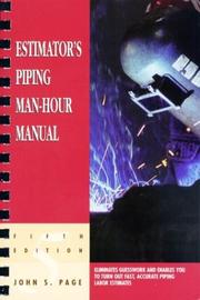 Cover of: Estimator's Piping Man-Hour Manual, Fifth Edition (Estimator's Man-Hour Library)