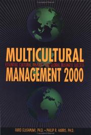 Cover of: Multicultural management 2000: essential cultural insights for global business success