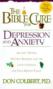 Cover of: The Bible Cure for Depression and Anxiety (Fitness and Health) by Don Colbert