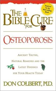 Cover of: The Bible cure for osteoporosis
