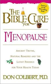 The Bible cure for menopause by Don Colbert