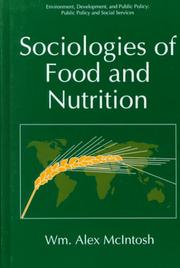 Sociologies of food and nutrition by McIntosh, Wm. Alex