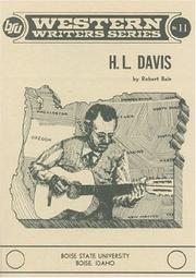 Cover of: H. L. Davis