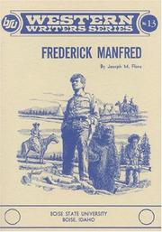 Cover of: Frederick Manfred by Joseph M. Flora