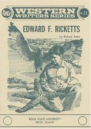 Cover of: Edward F. Ricketts