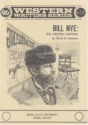 Cover of: Bill Nye: the western writings