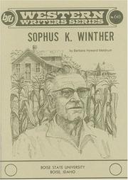 Cover of: Sophus K. Winther