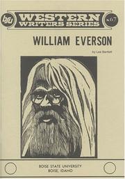 Cover of: William Everson | Lee Bartlett
