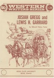 Cover of: Josiah Gregg and Lewis H. Garrard