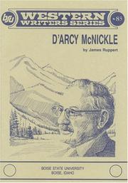 Cover of: D'Arcy McNickle