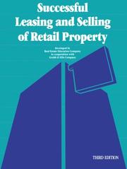 Cover of: Successful leasing and selling of retail property