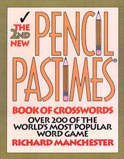 Cover of: The 2nd New Pencil Pastimes: Book of Crosswords (New Pencil Pastimes)